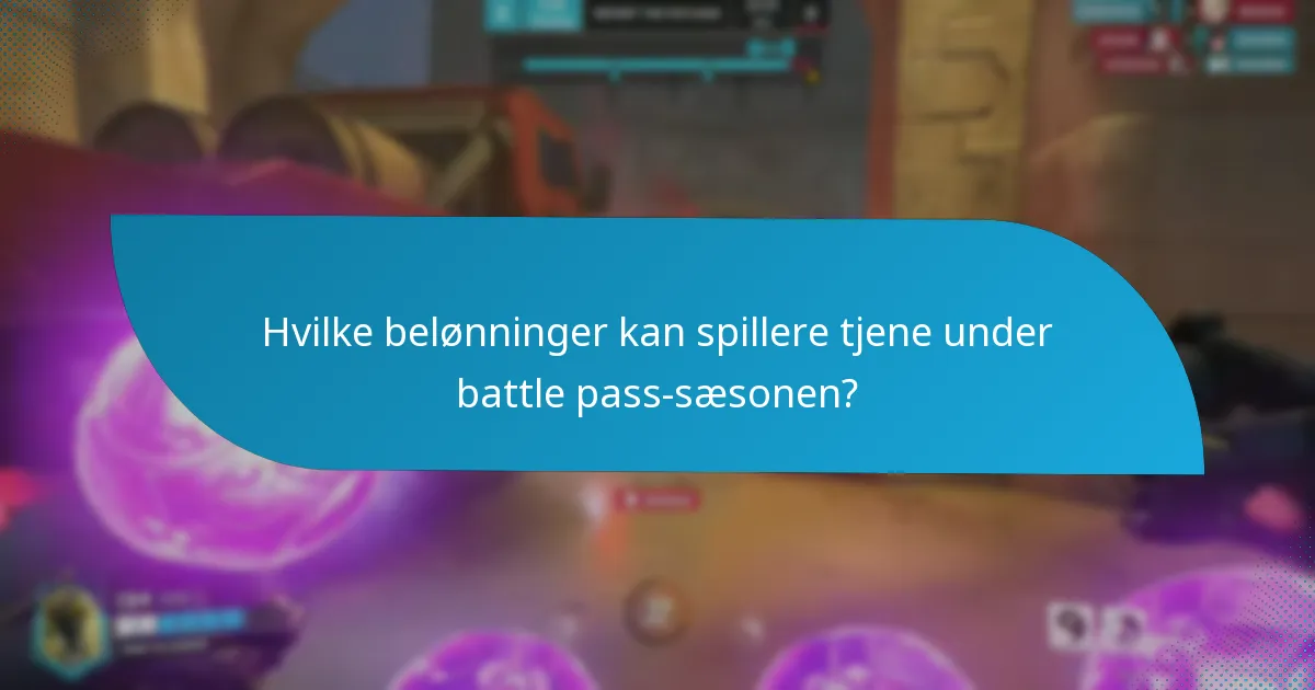 Hvilke belønninger kan spillere tjene under battle pass-sæsonen?