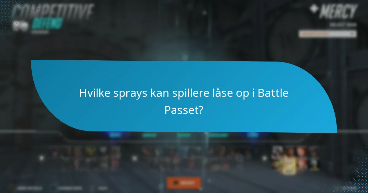 Hvilke sprays kan spillere låse op i Battle Passet?